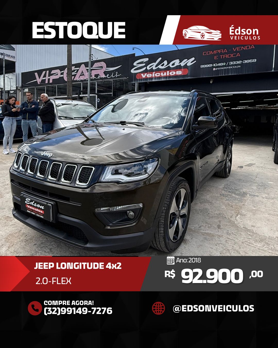 Jeep COMPASS LONGITUDE 2.0 4x2 Flex 16V Aut.