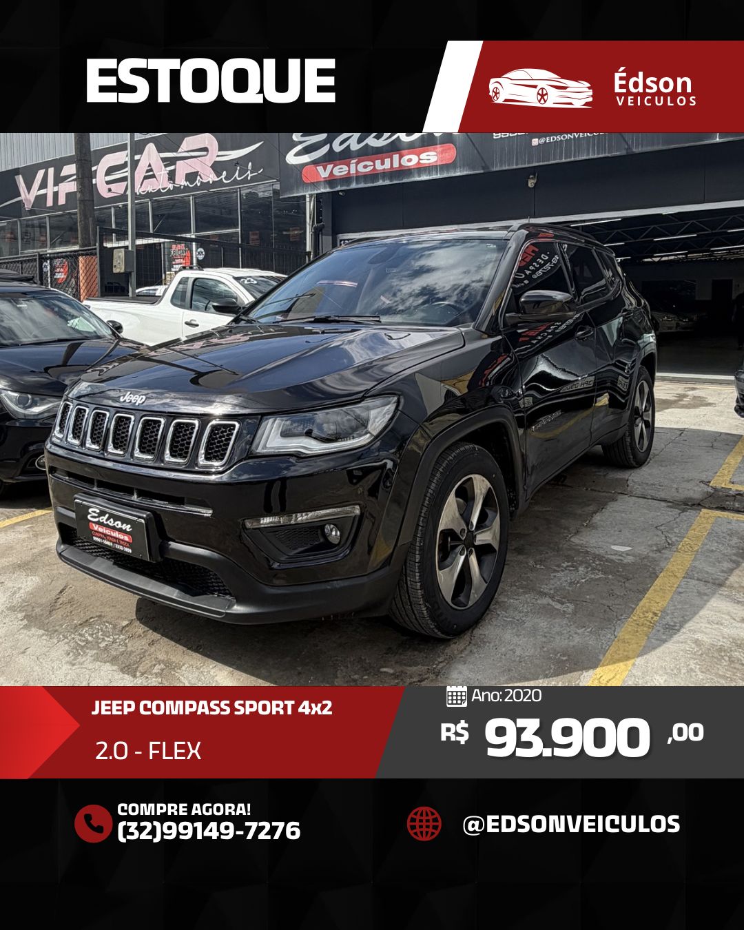 Jeep COMPASS SPORT 2.0 4x2 Flex 16V Aut.	